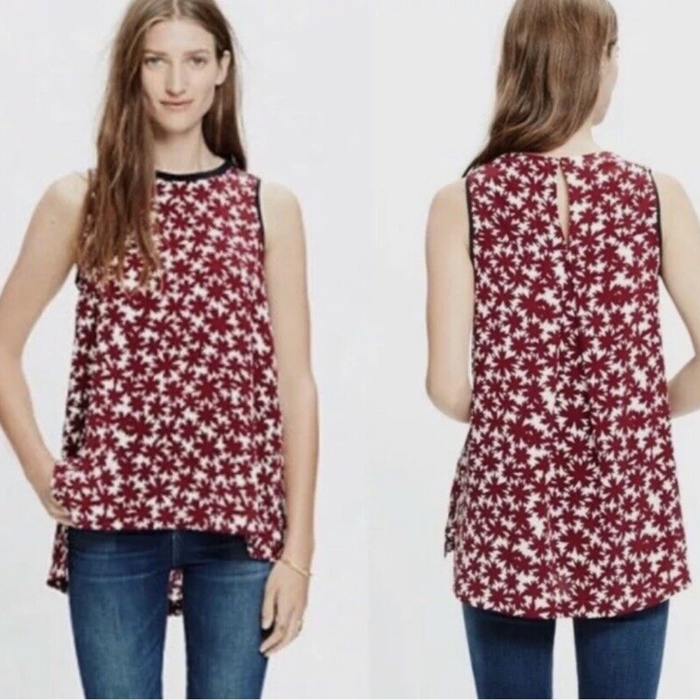 Madewell 100% silk tank blouse